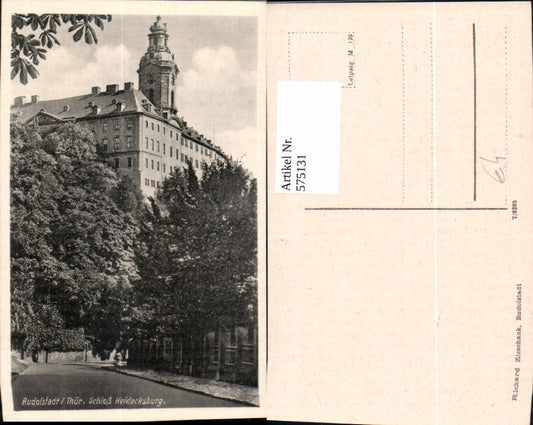 575131,Rudolstadt Schloss Heidecksburg