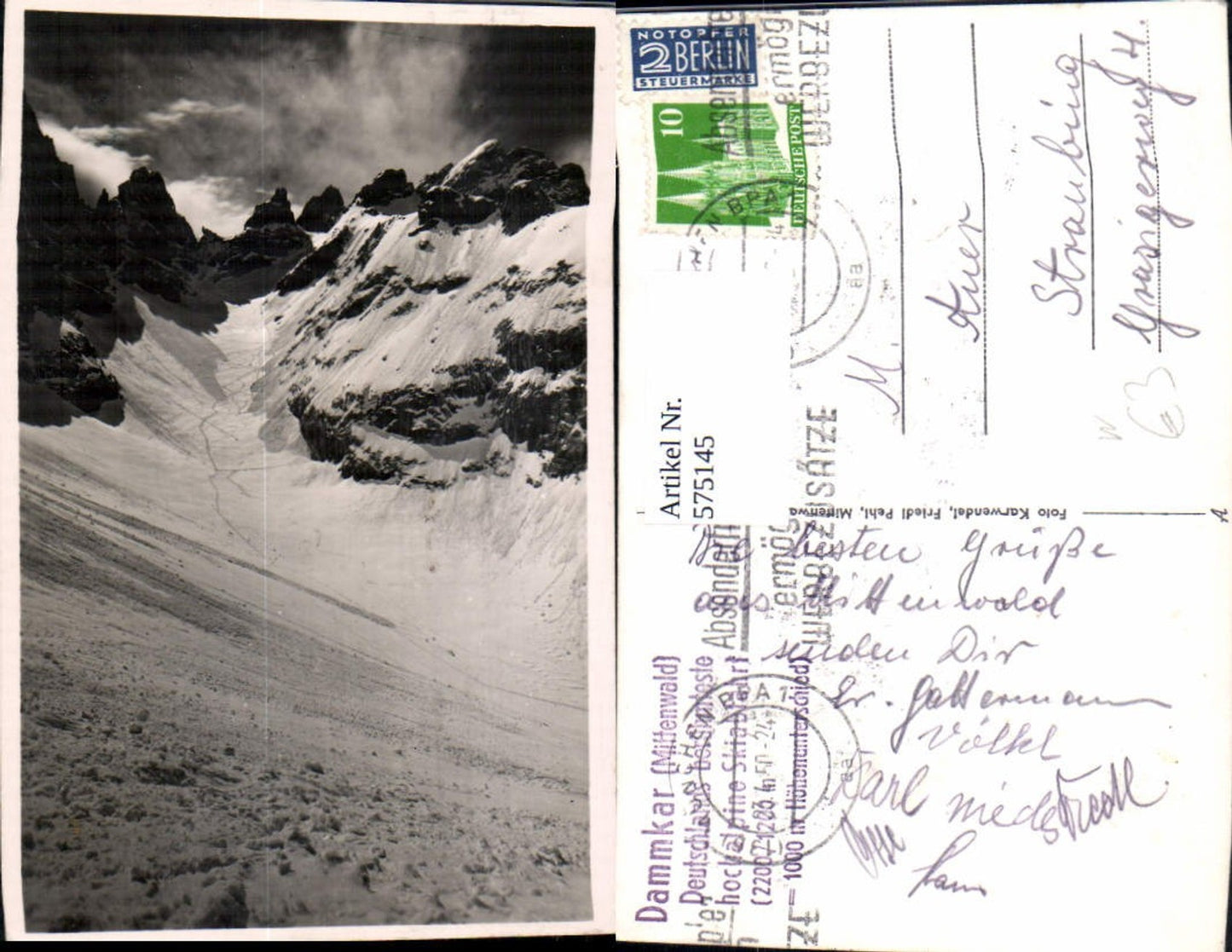 575145, Dammkar Mittenwald Landscape Winter sports
