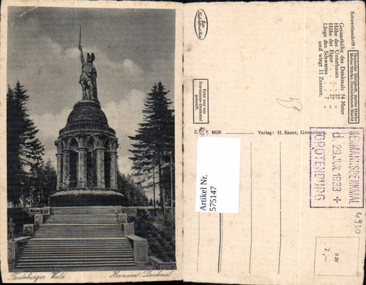 575147,Detmold Teutoburger Wald Hermanns-Denkmal