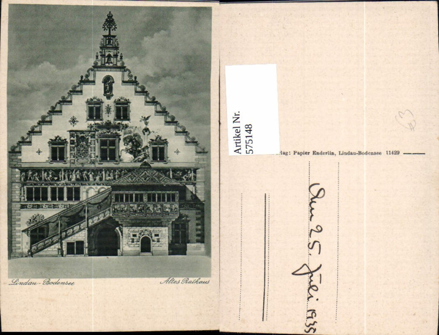 575148, Lindau Lake Constance Old Town Hall