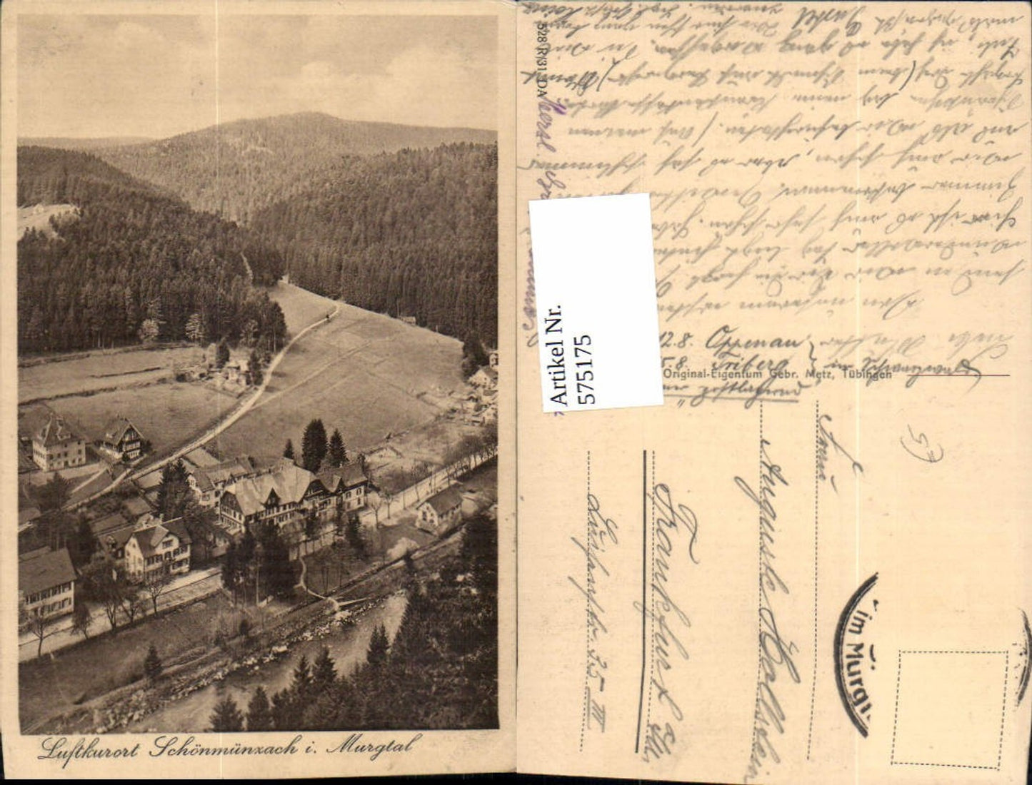 575175,Schönmünzach Baiersbronn Murgtal Ansicht