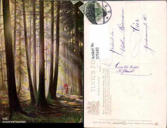 575183,Künstler Ak Harz Morgenstimmung Kalten Tal Bad Harzburg pub Raphael Tuck Son 206B