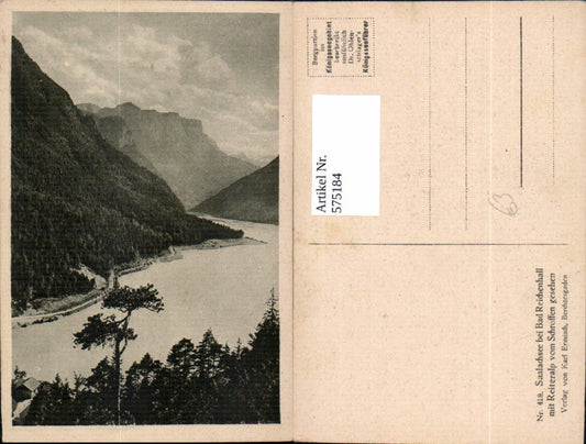 575184, Saalachsee near Bad Reichenhall with Reiteralp seen from Schroffen