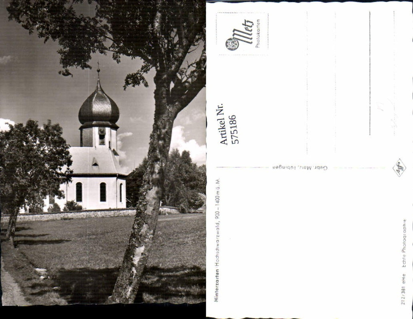 575186,Hinterzarten Hochschwarzwald Kirche