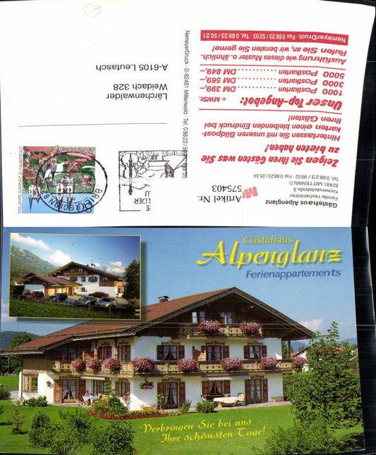 575403, Multi-image Ak Mittenwald Guesthouse Alpenglanz