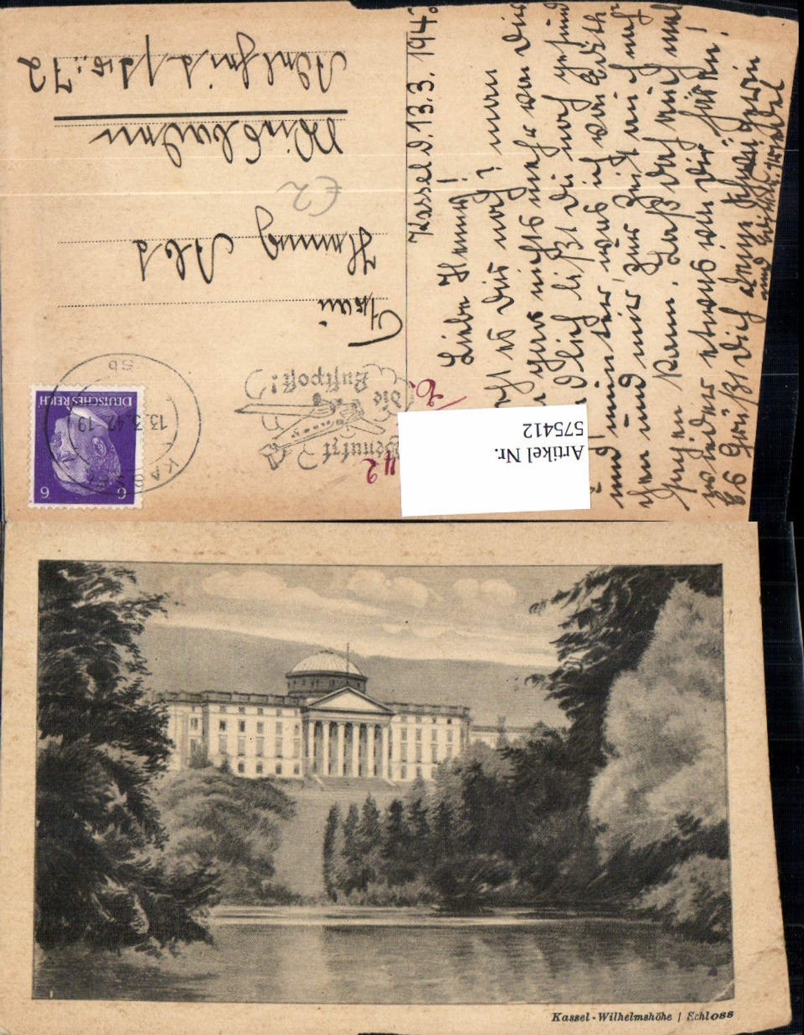 575412,Kassel Wilhelmshöhe Schloss