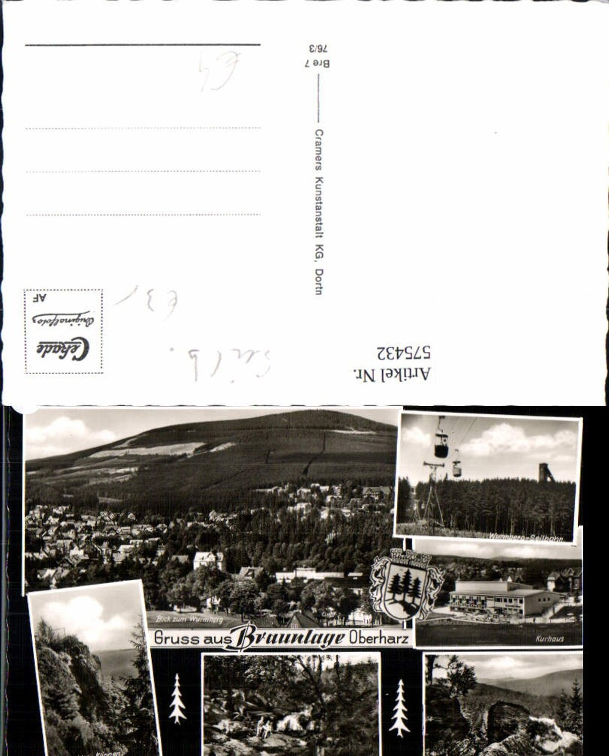 575432,Mehrbild Ak Braunlage Oberharz Hahnenklee-Klippen Kurhaus