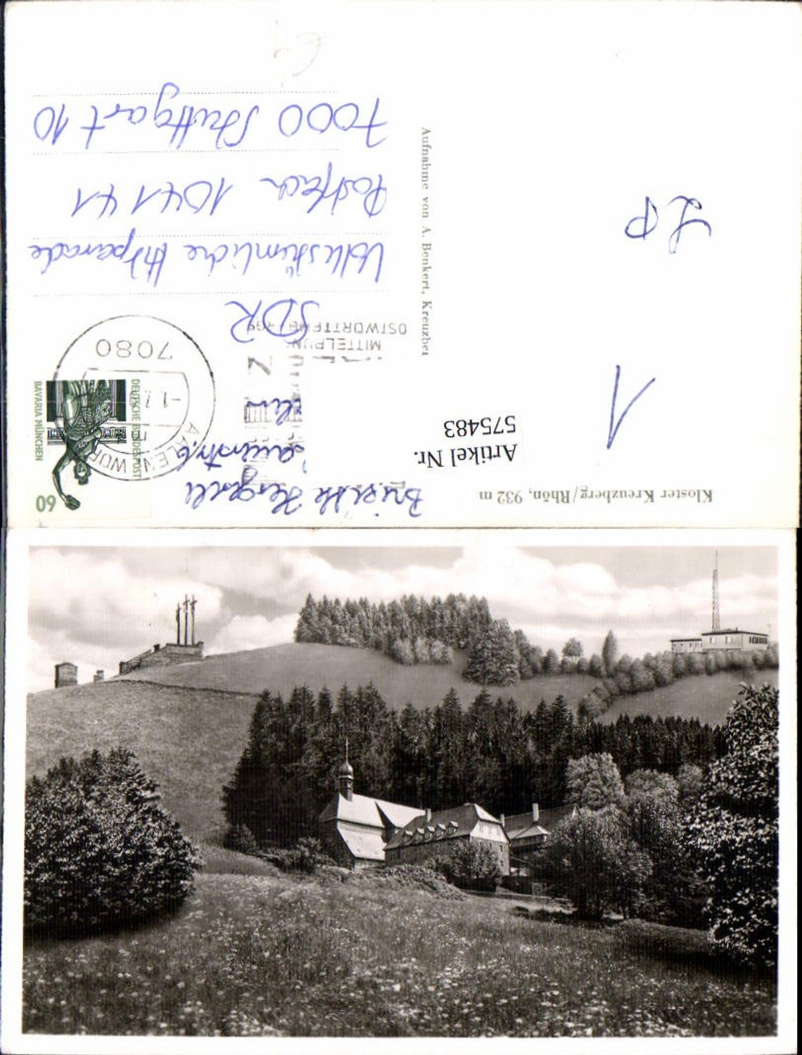 575483, Photo Ak Bischofsheim an der Rhön Kloster Kreuzberg Rhön
