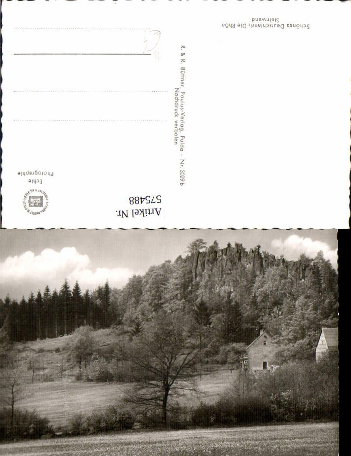 575488,Foto Ak Rhön Steinwand b. Poppenhausen