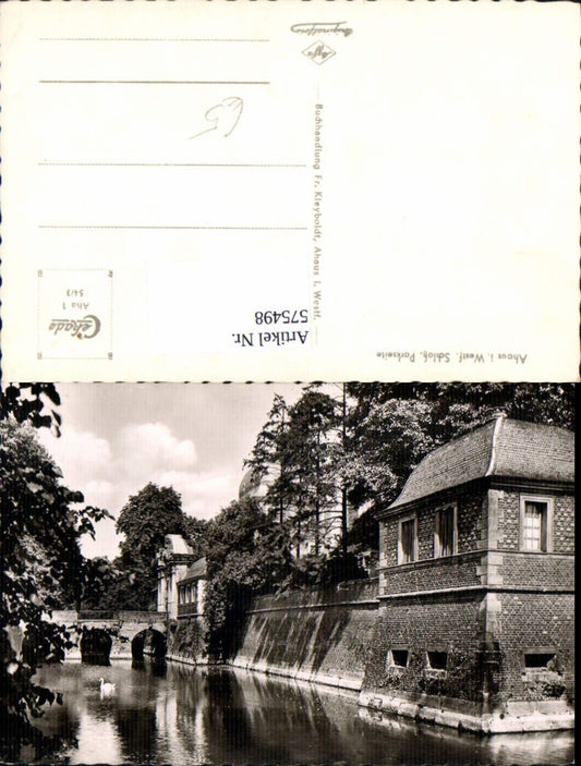 575498,Foto Ak Ahaus Schloss Parkseite