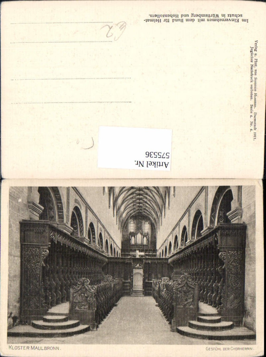 575536, Maulbronn Monastery Interior View