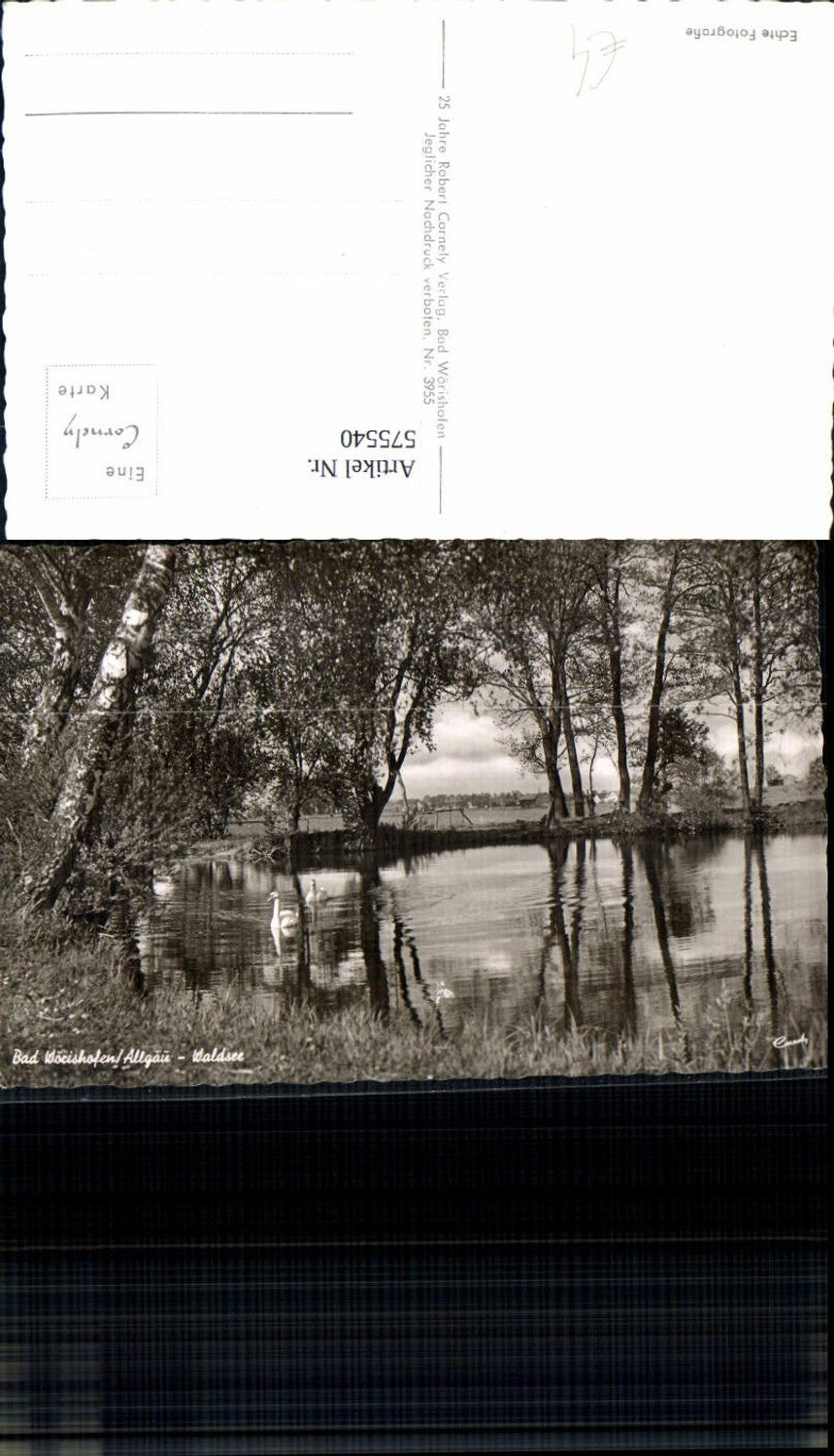 575540, Photo Ak Bad Wörishofen Waldsee