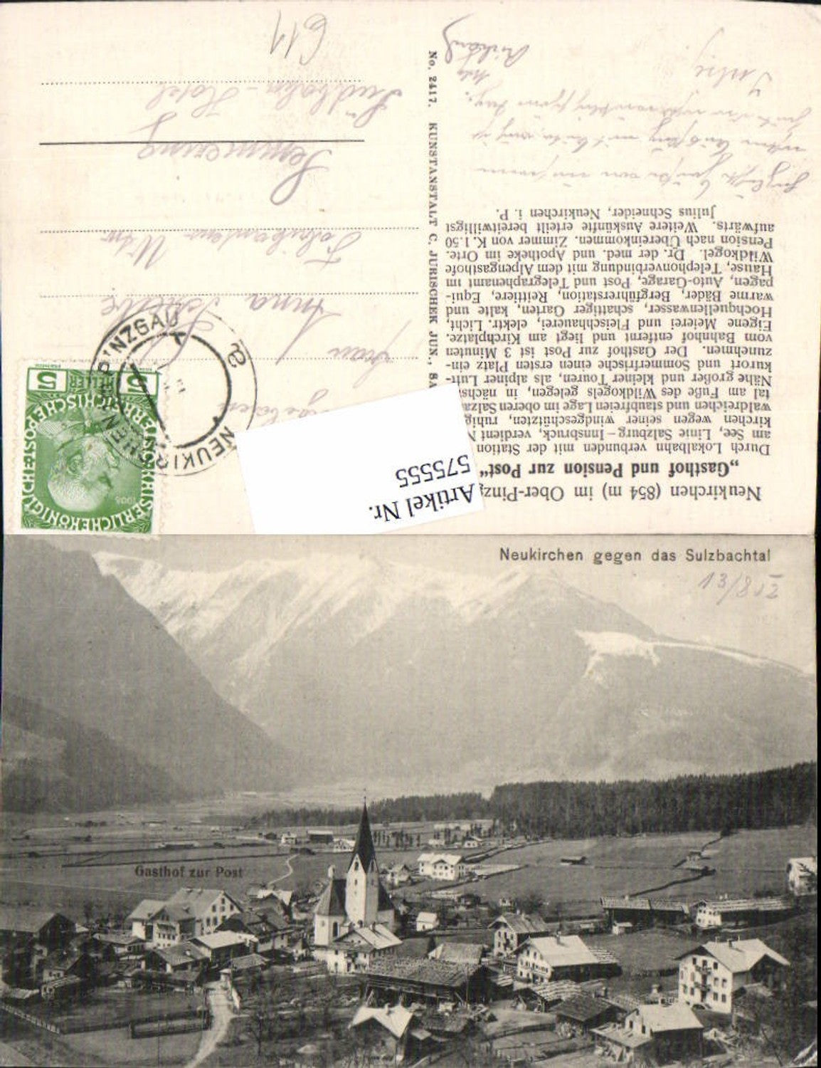 575555,Neukirchen am Großvenediger Bramberg Sulzbachtal