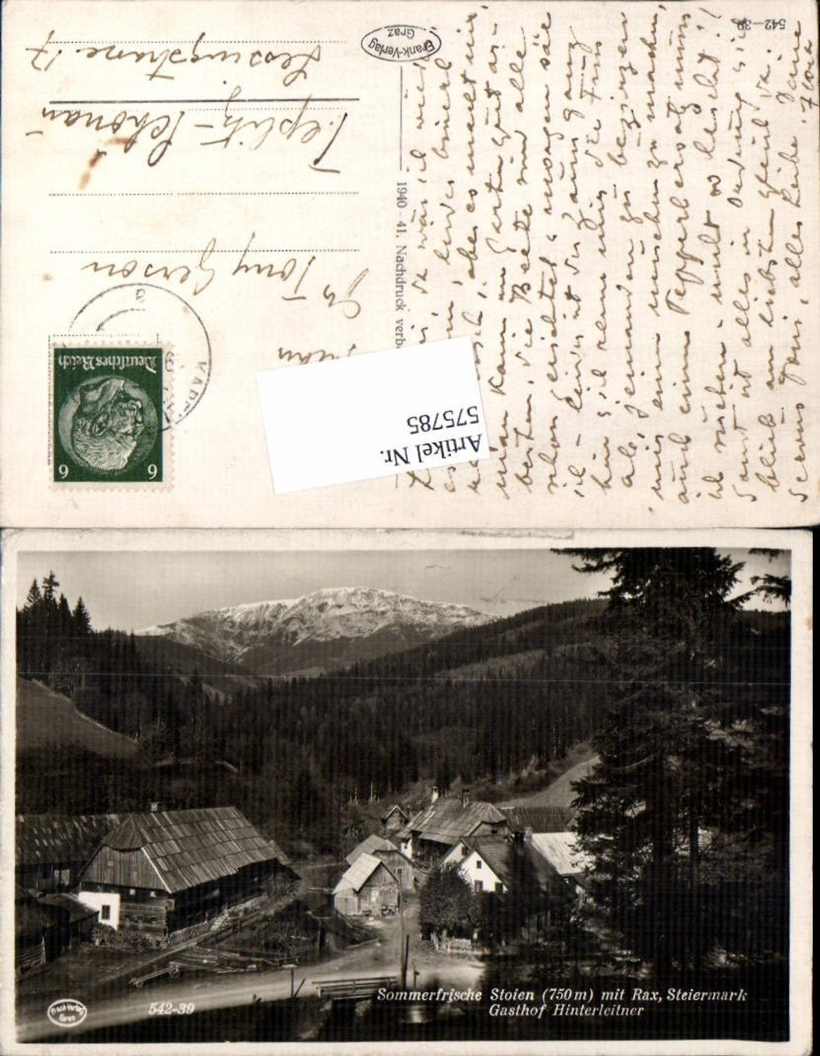 Alte Ansichtskarte – Old Postcard