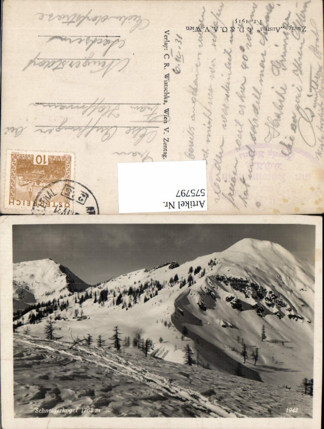 Alte Ansichtskarte – Old Postcard