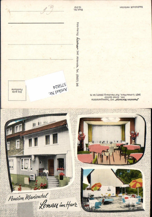575824,Lonau im Harz Pension Mariental Herzberg