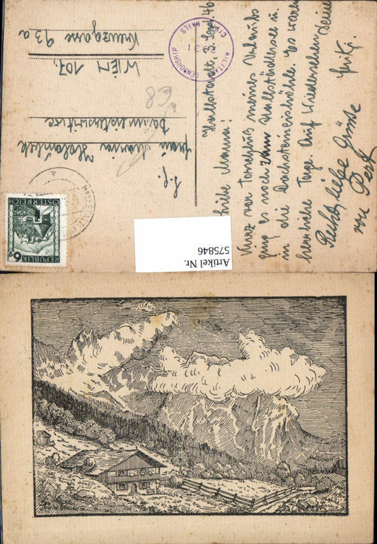 575846,Künstler AK F. Kandel Hallstatt Umgebung