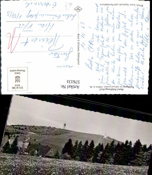 576131, Feldberg in the Black Forest, view towards the Seebuck and TV tower