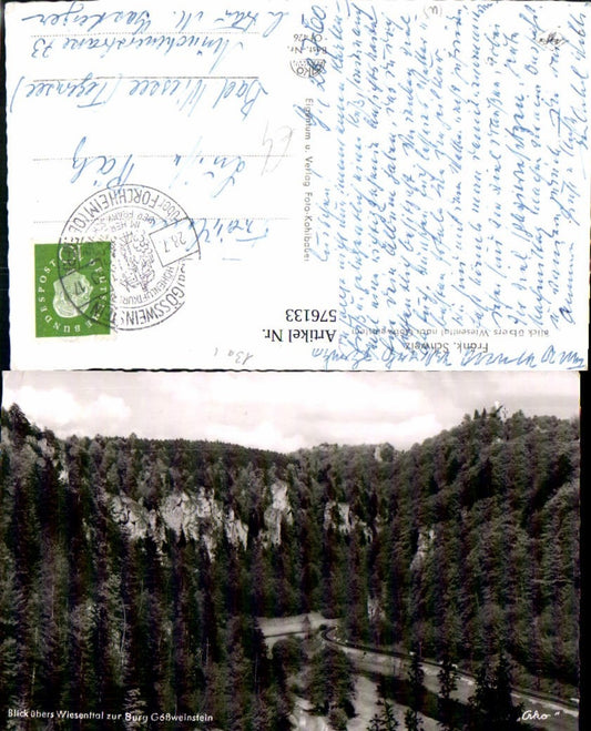 576133, Franconia. Switzerland View Wiesenthal n. Gößweinstein Castle