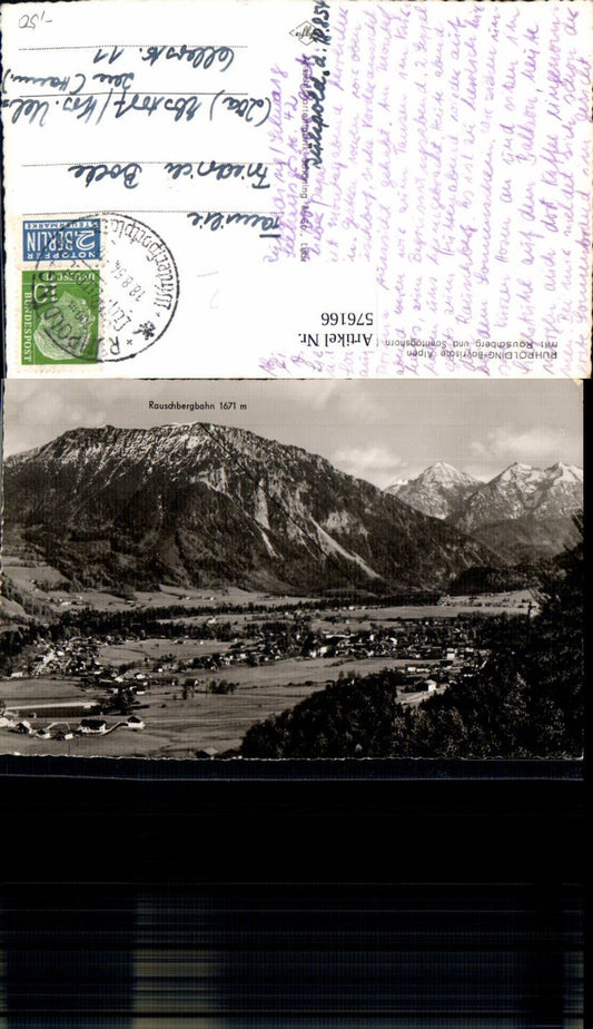 576166, Photo Ak Ruhpolding with Rauschberg and Sonntagshorn