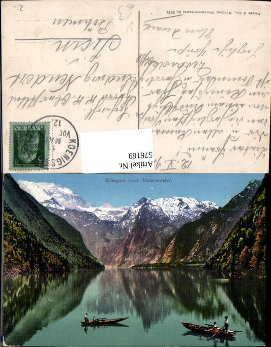 576169, Königssee v. Malerwinkel Boats Schönau am Königssee pub Purger Co 5974