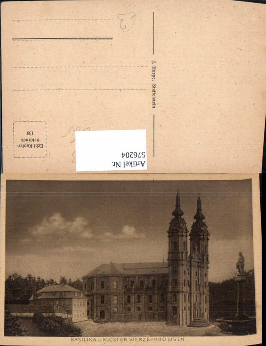 576204, Bad Staffelstein Basilica Monastery of the Fourteen Holy Helpers