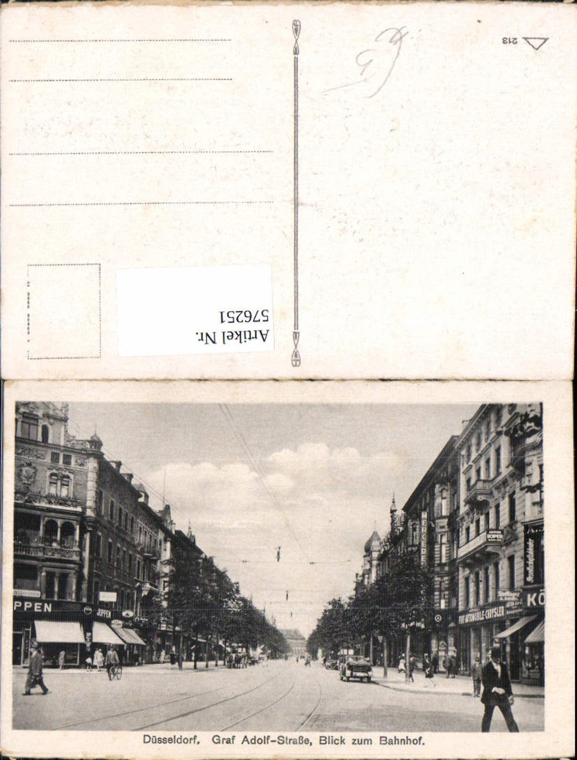 576251,Düsseldorf Graf-Adolf-Straße Blick z. Bahnhof