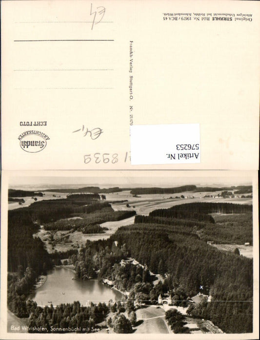 576253, Photo Ak Bad Wörishofen Sonnenbüchl m. See