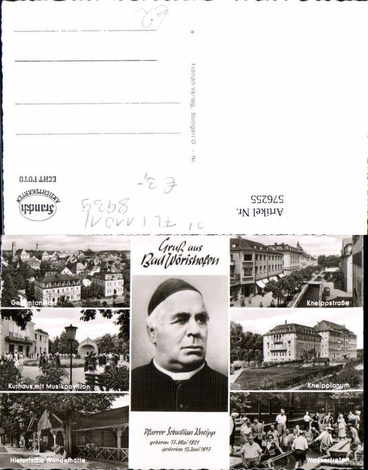 576255, Multi-image Ak Bad Wörishofen Pastor Sebastian Kneipp Kurhaus