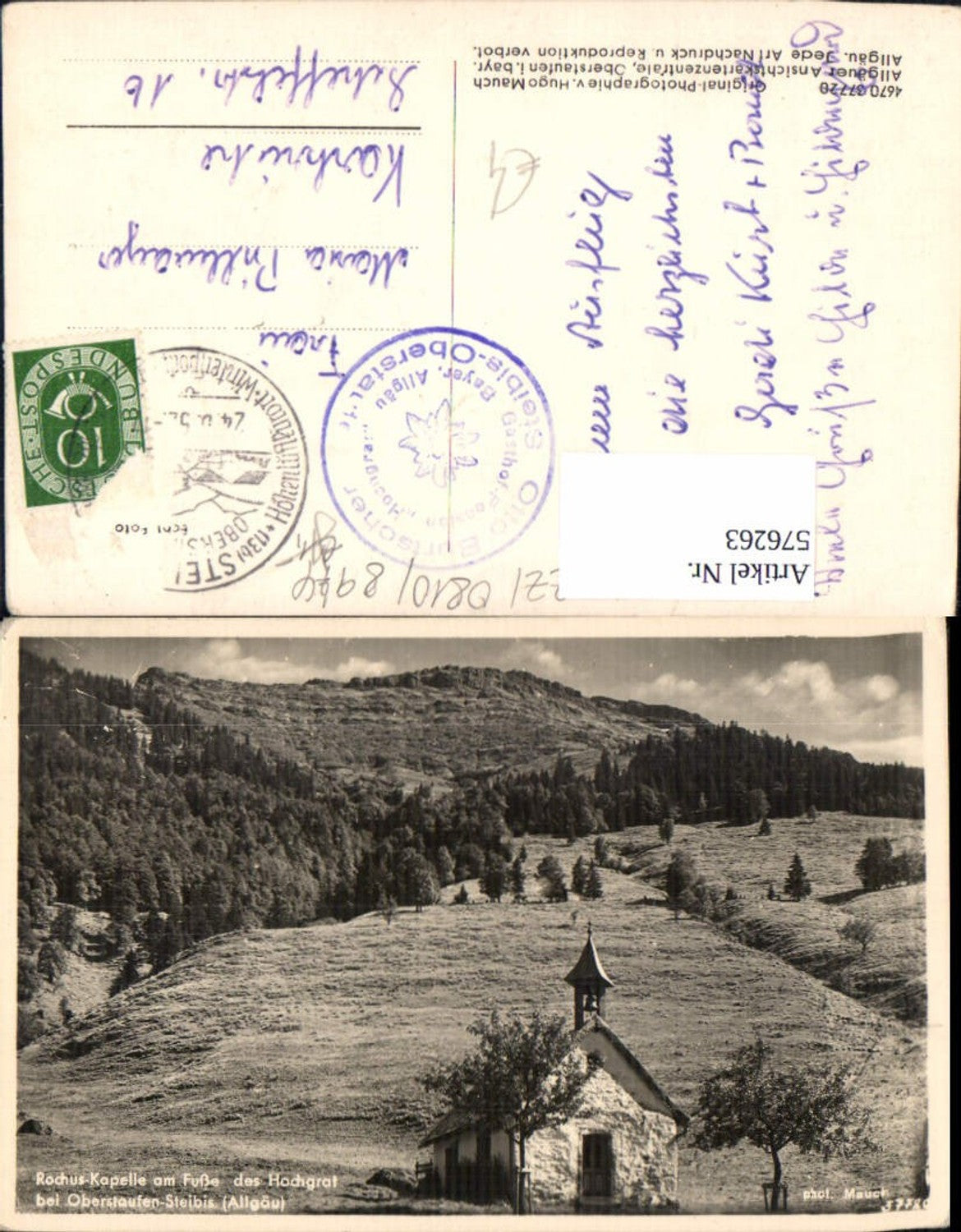 576263, Rochus Chapel at the foot of the Hochgrat near Oberstaufen, Steibis, Allgäu