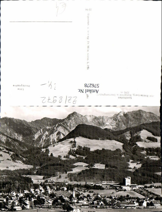 576278, Photo Ak Sonthofen with Breitenberg Rotspitze and Daumen group