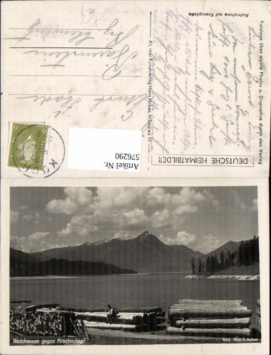576290, Walchensee opposite Krottenkopf, Kochel am See, pub Hans Huber 443