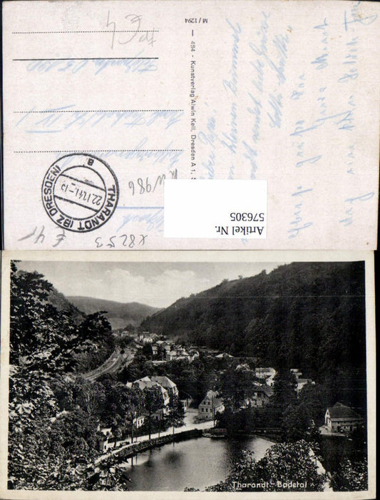 576305,Tharandt Ansicht Badetal Feldpost