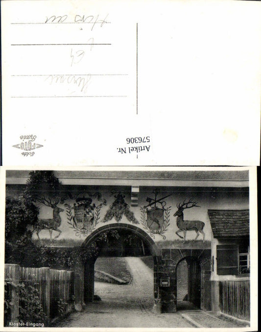 576306, Photo Ak Monastery Entrance Hirsau Calw
