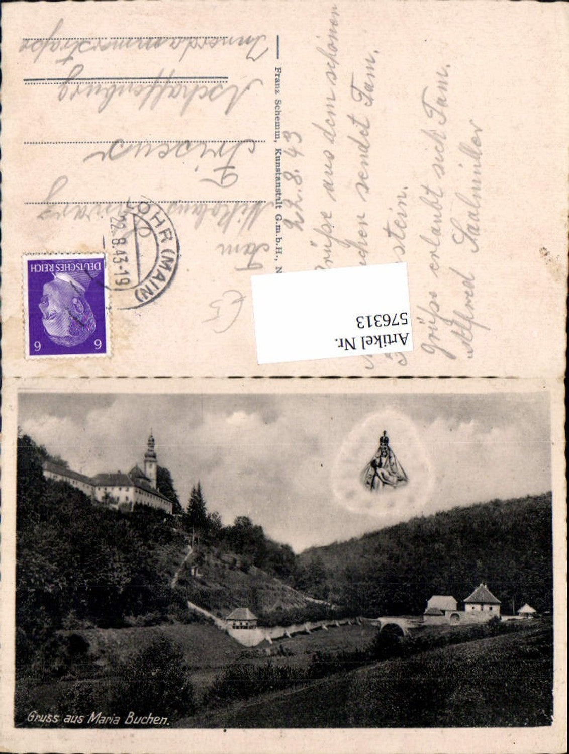 576313, Photomontage Lohr am Main Mariabuchen image of grace