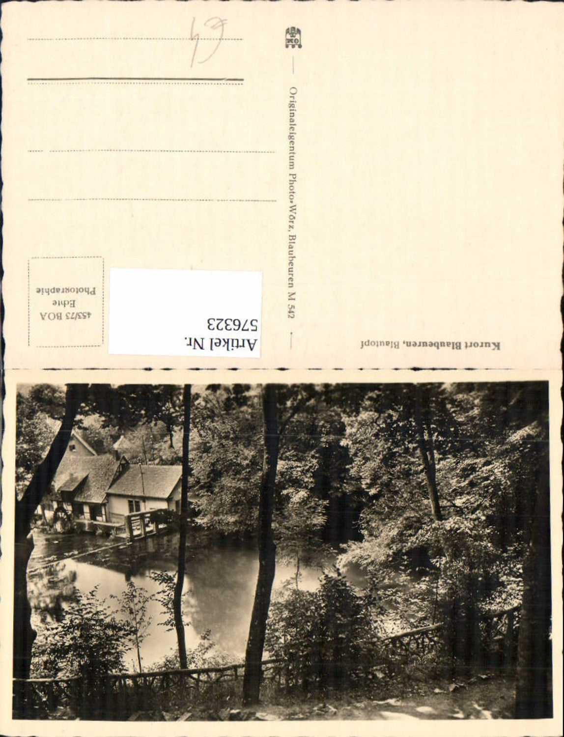 576323,Foto Ak Kloster Blaubeuren Blautopf