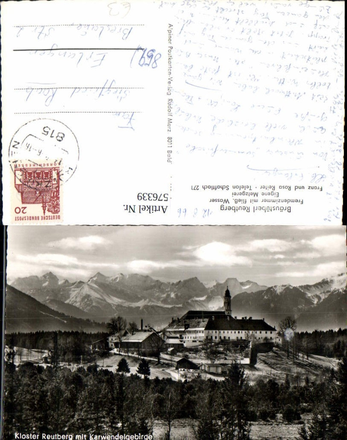 576339, Franciscan convent Reutberg Sachsenkam Karwendel Mountains