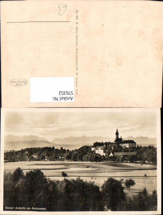 576352, Photo Ak Kloster Andechs am Ammersee