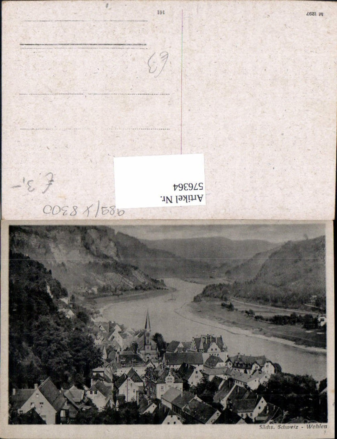 576364,Sächs. Schweiz Wehlen Ansicht