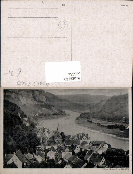576364,Sächs. Schweiz Wehlen Ansicht