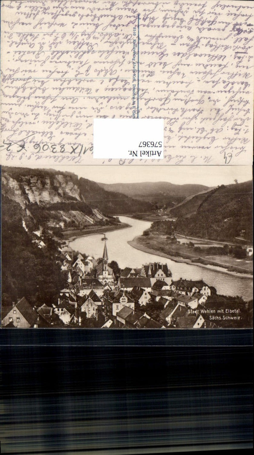 576367,Wehlen m. Elbetal Sächs. Schweiz