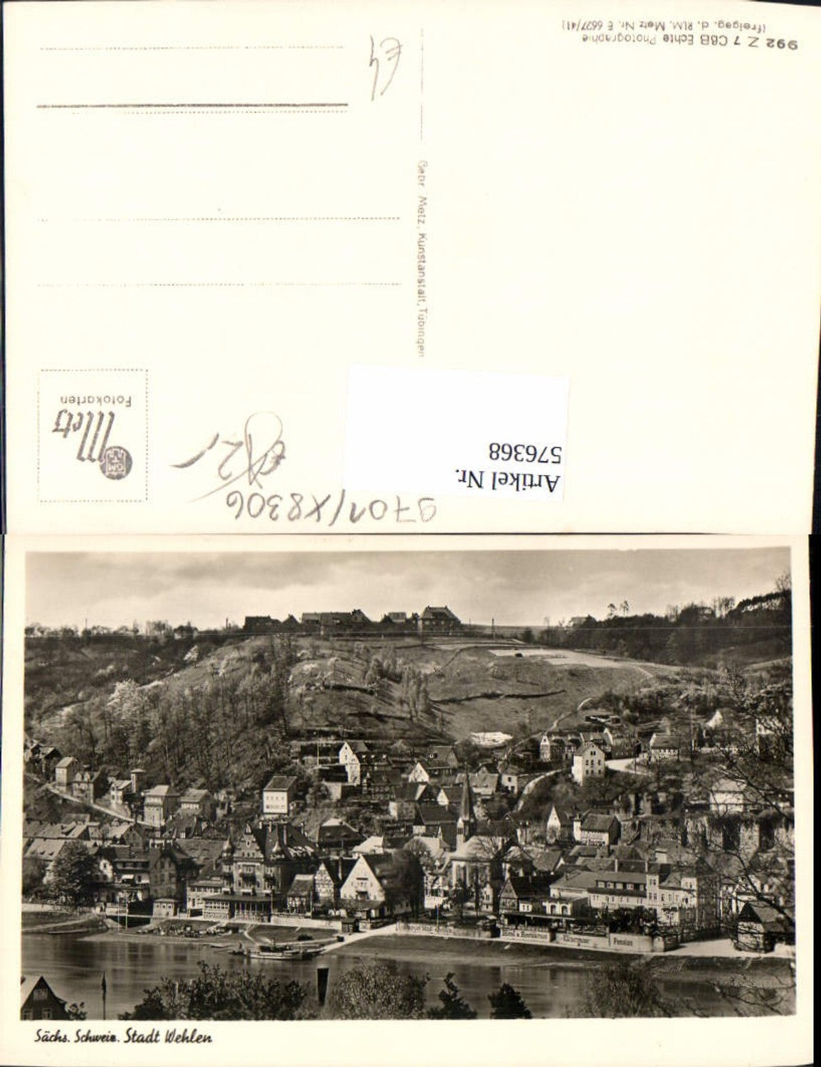 576368,Foto Ak Wehlen Sächs. Schweiz