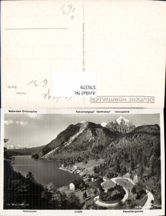 576379, Walchensee Urfeld Kesselbergstraße Kochel a. See pub Hans Huber 656