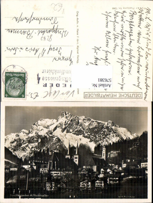 576381, Berchtesgaden m. Hochkalter pub Hans Huber 1344