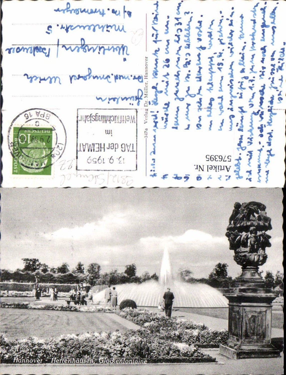 576395,Hannover Herrenhausen Glockenfontaine Springbrunnen Brunnen