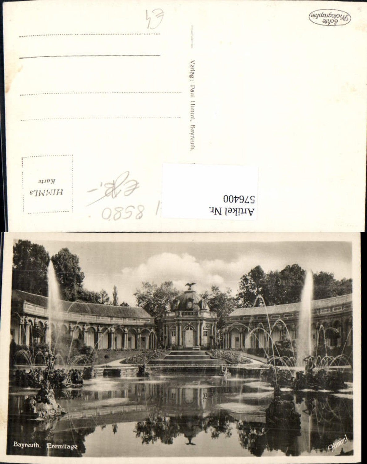 576400, Bayreuth Hermitage Fountain