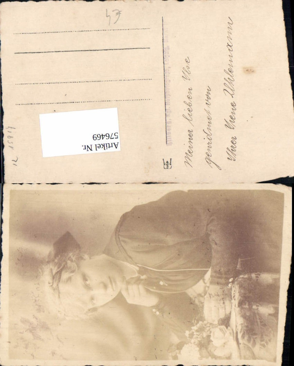 576469,Foto-AK Frau Portrait Irene Uhlemann Leipzig pub Killberg Leipzig