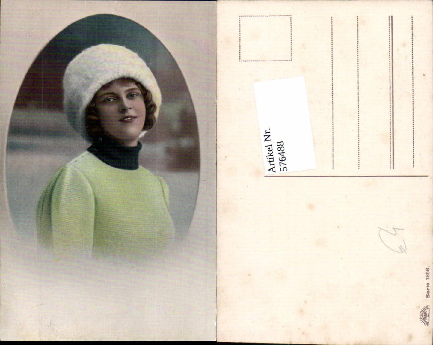 576488,Foto-AK Frau Portrait Frauen Mädchen Haube