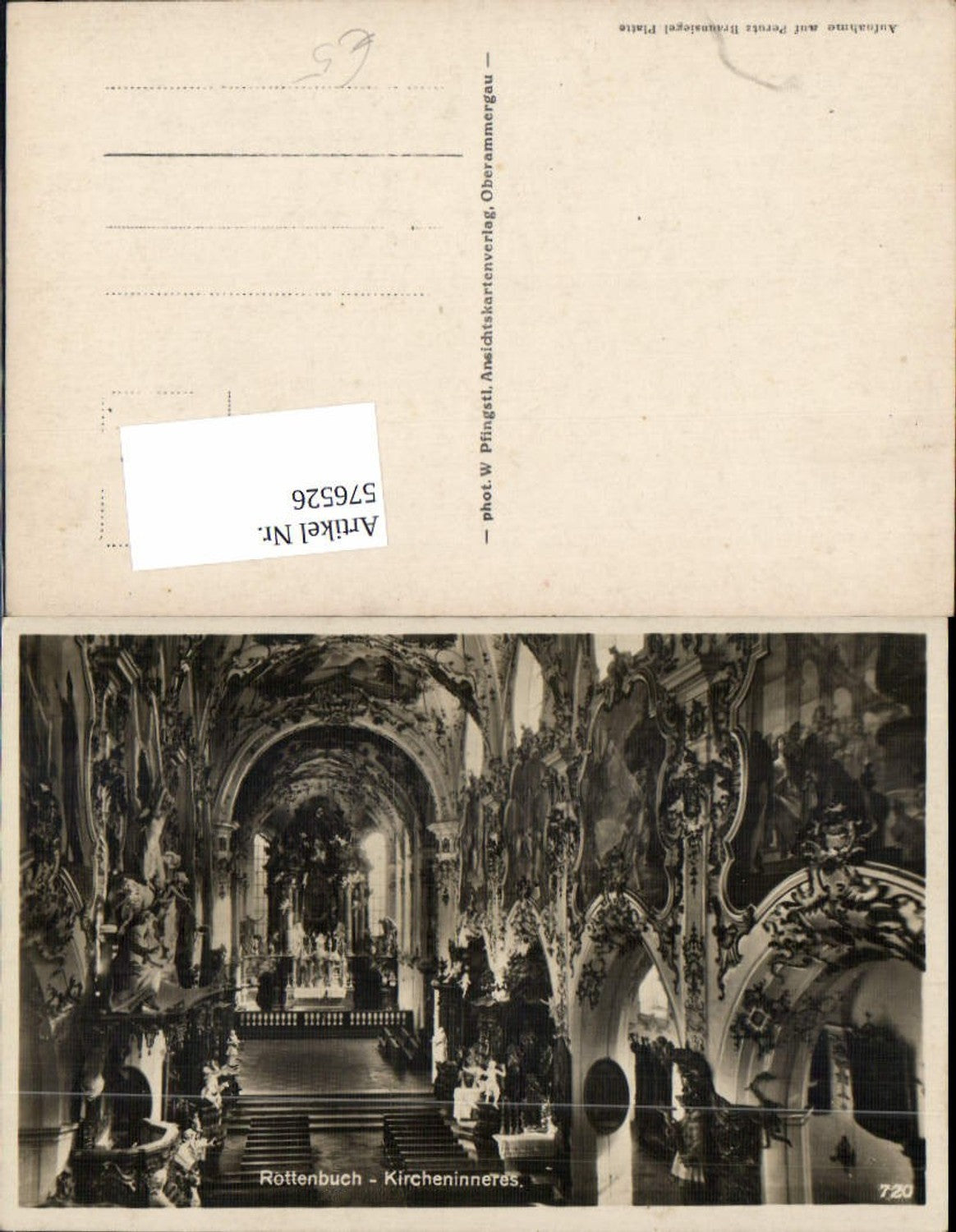 576526, Rottenbuch church interior