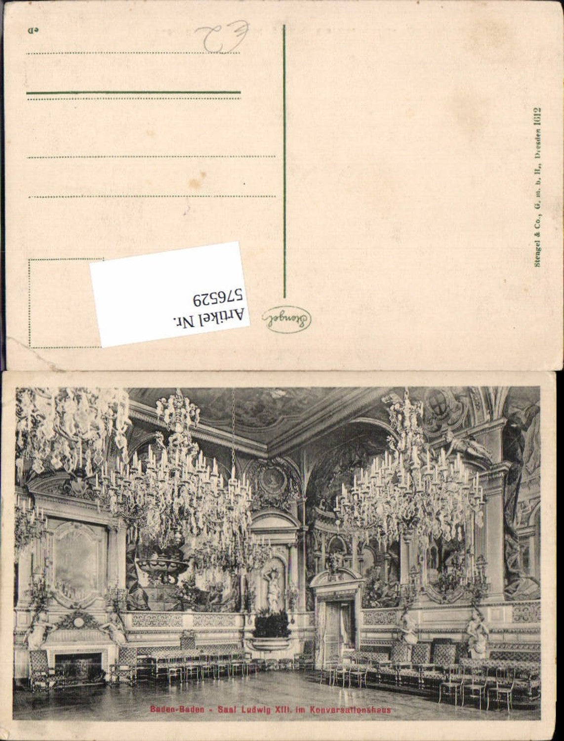 576529,Baden-Baden Saal Ludwig XIII im Konversationshaus